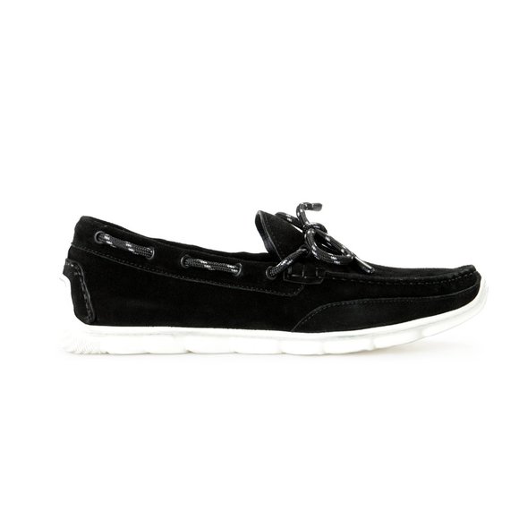 Versace Men\'s Black Suede Leather Slip On Loafers Moccasins Shoes US 10 IT 43 main image 7